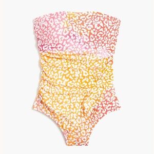 J.Crew Cheetah Print One Piece Swimsuit